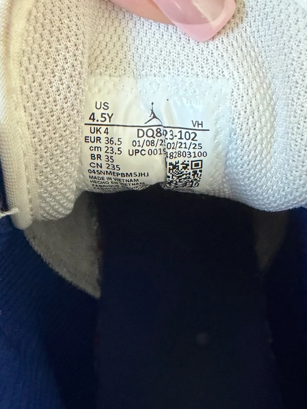 Nike Kids High-Top Sneakers in Blue, Red & White